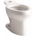 KOHLER COMPANY K-4197-BA-0 115543 Wellworth Round Front Toilet Bowl with 12" Rough  White - B00732JO64